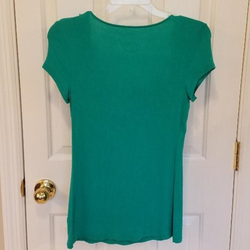 INC International - Turquoise Stretch Top - Picture 3 of 7